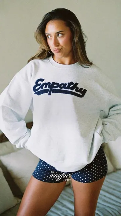 Empathy Always Heather Grey Classic Crewneck